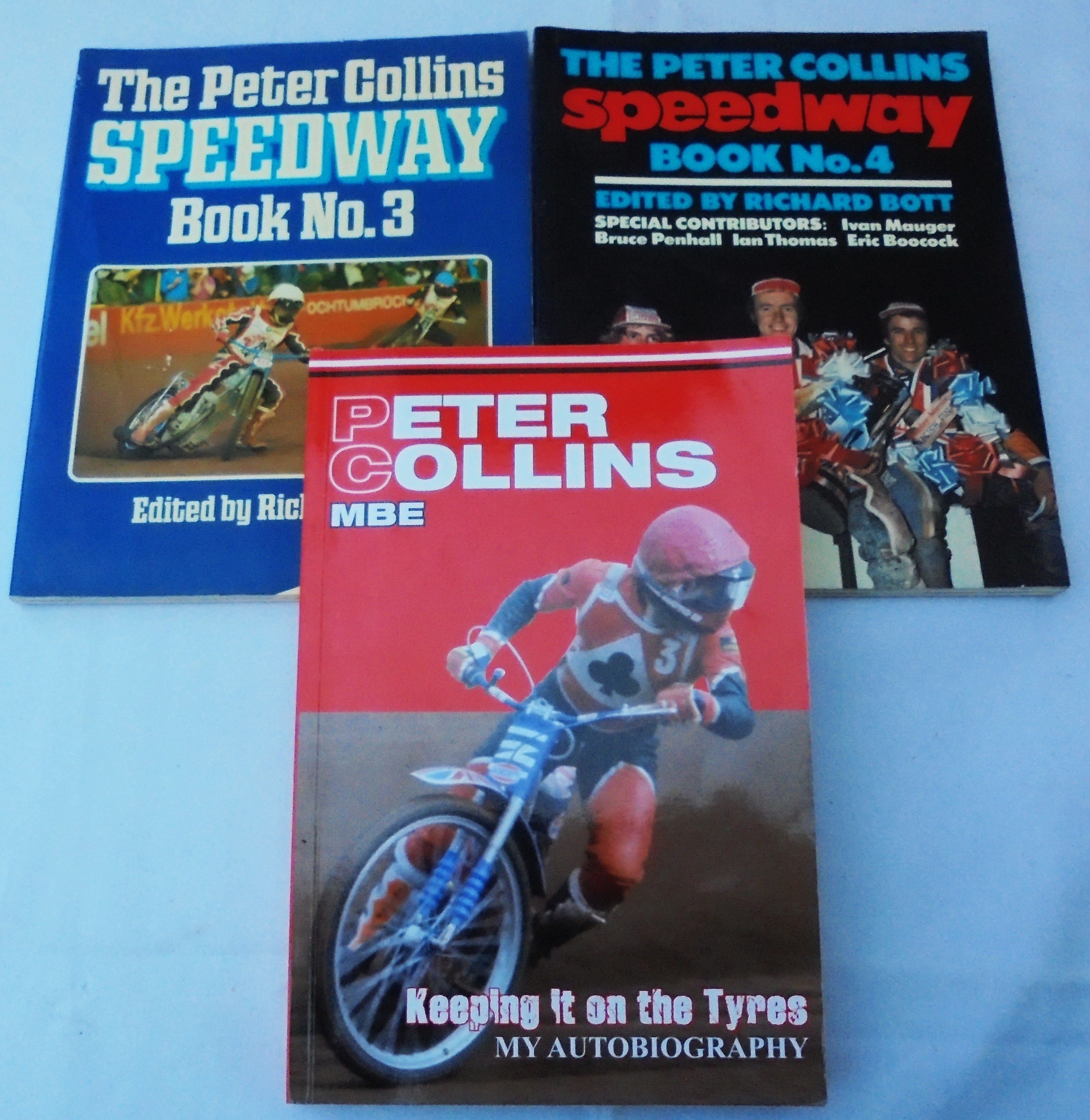 SPEEDWAY - PETER COLLINS BELLE VUE HAND SIGNED AUTOBIOGRAPHY