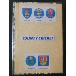 CRICKET AUTOGRAPH BOOK DERBYSHIRE, DURHAM, ESSEX, GLAMORGAN & GLOUCESTERSHIRE