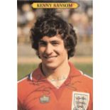 ENGLAND KENNY SANSOM AUTOGRAPHED PHOTO CARD