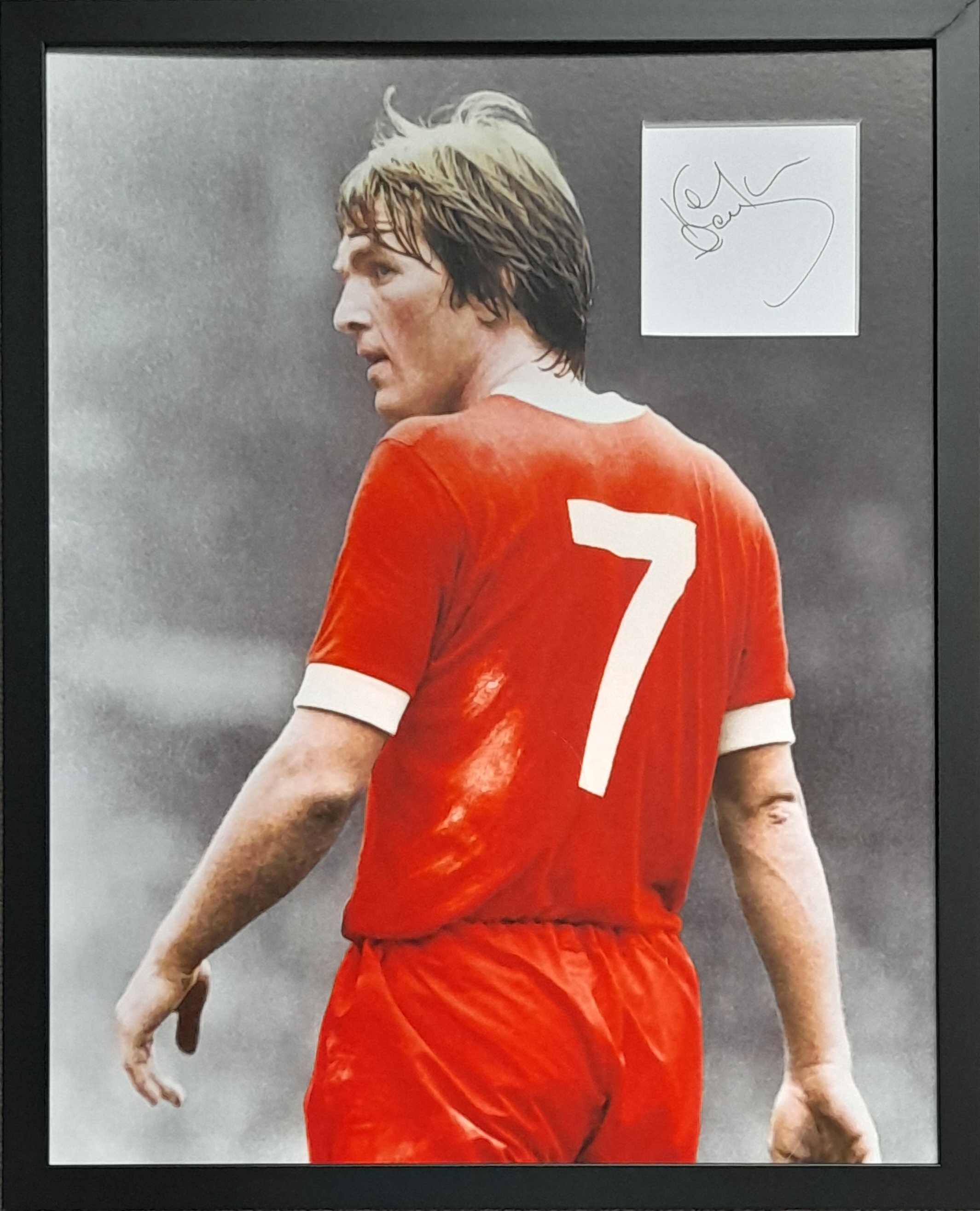 LIVERPOOL KENNY DALGLISH AUTOGRAPHED & FRAMED DISPLAY