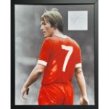 LIVERPOOL KENNY DALGLISH AUTOGRAPHED & FRAMED DISPLAY