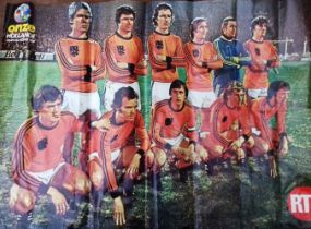 LARGE FOOTBALL POSTERS HOLLAND, ENGLAND, ARSENAL ETC.