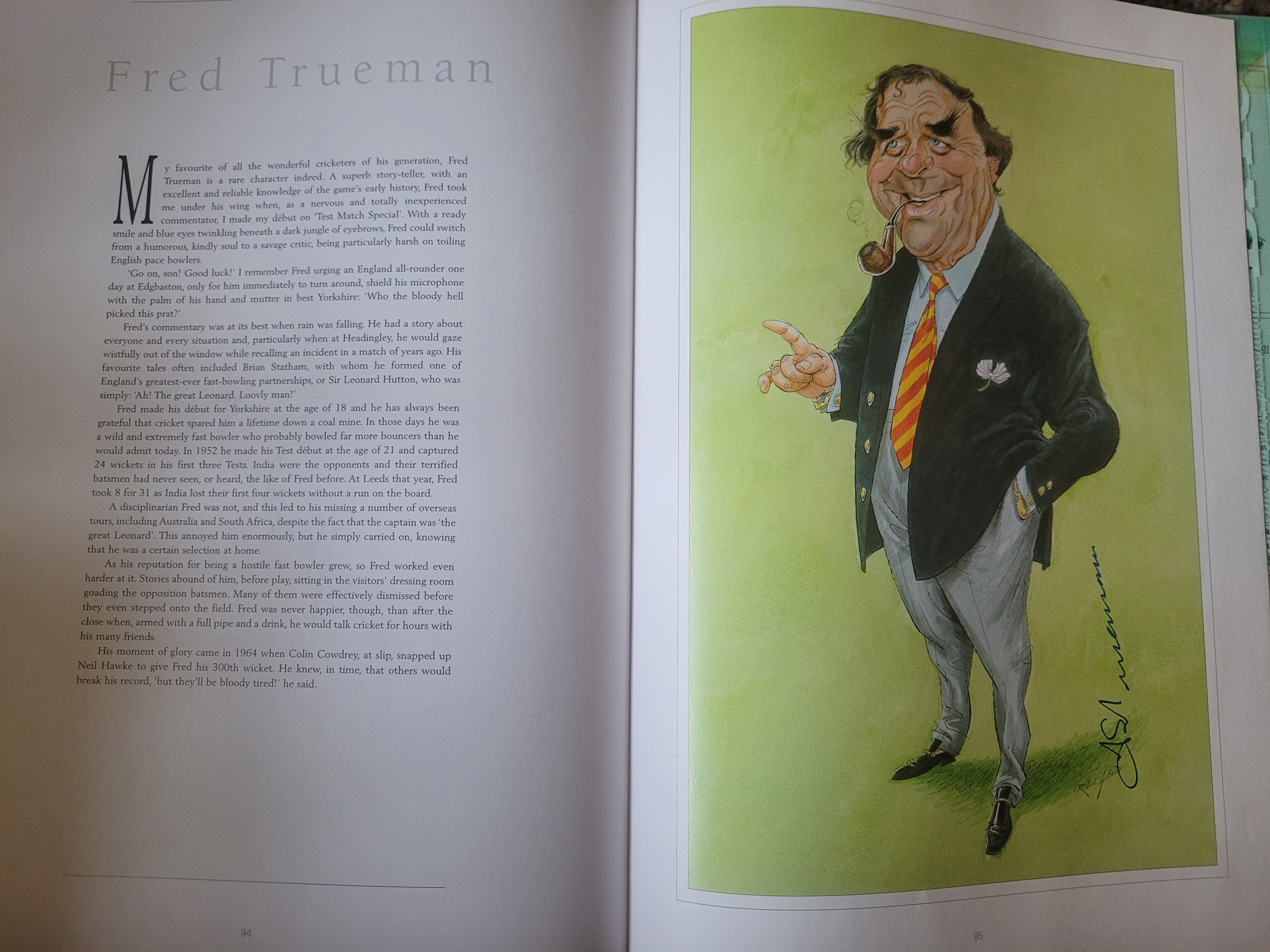 THE CRICKET CARICATURES OF JOHN IRELAND MULTI SIGNED BOOK - Image 39 of 39