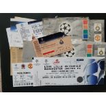 MANCHESTER UNITED EUROPEAN AWAY MATCH TICKETS X 17