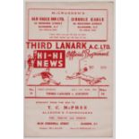 1964/65 THIRD LANARK V AIRDRIEONIANS. ATTENDANCE 412