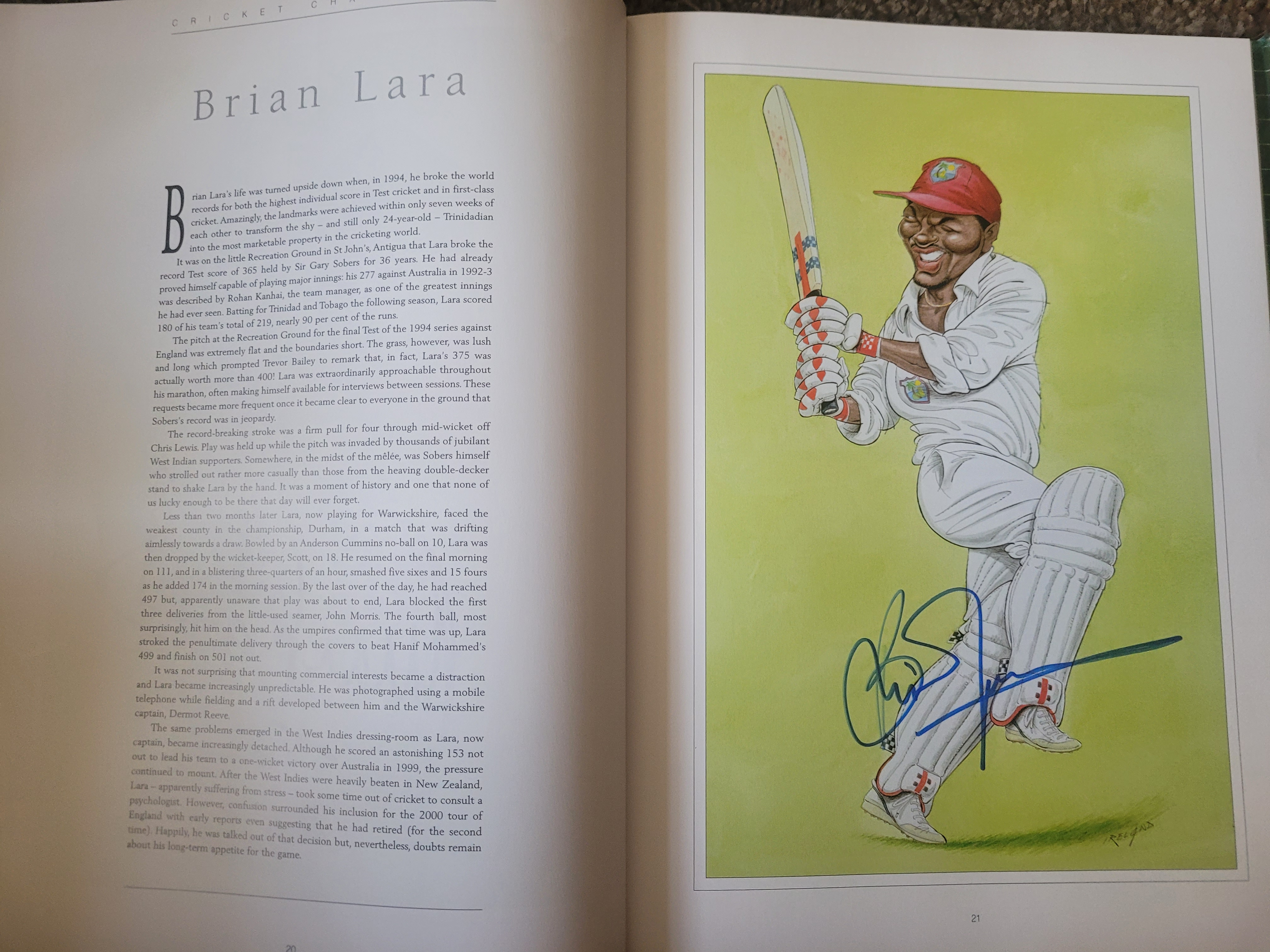 THE CRICKET CARICATURES OF JOHN IRELAND MULTI SIGNED BOOK - Image 9 of 39