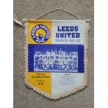 LARGE VINTAGE LEEDS UNITED PENNANT