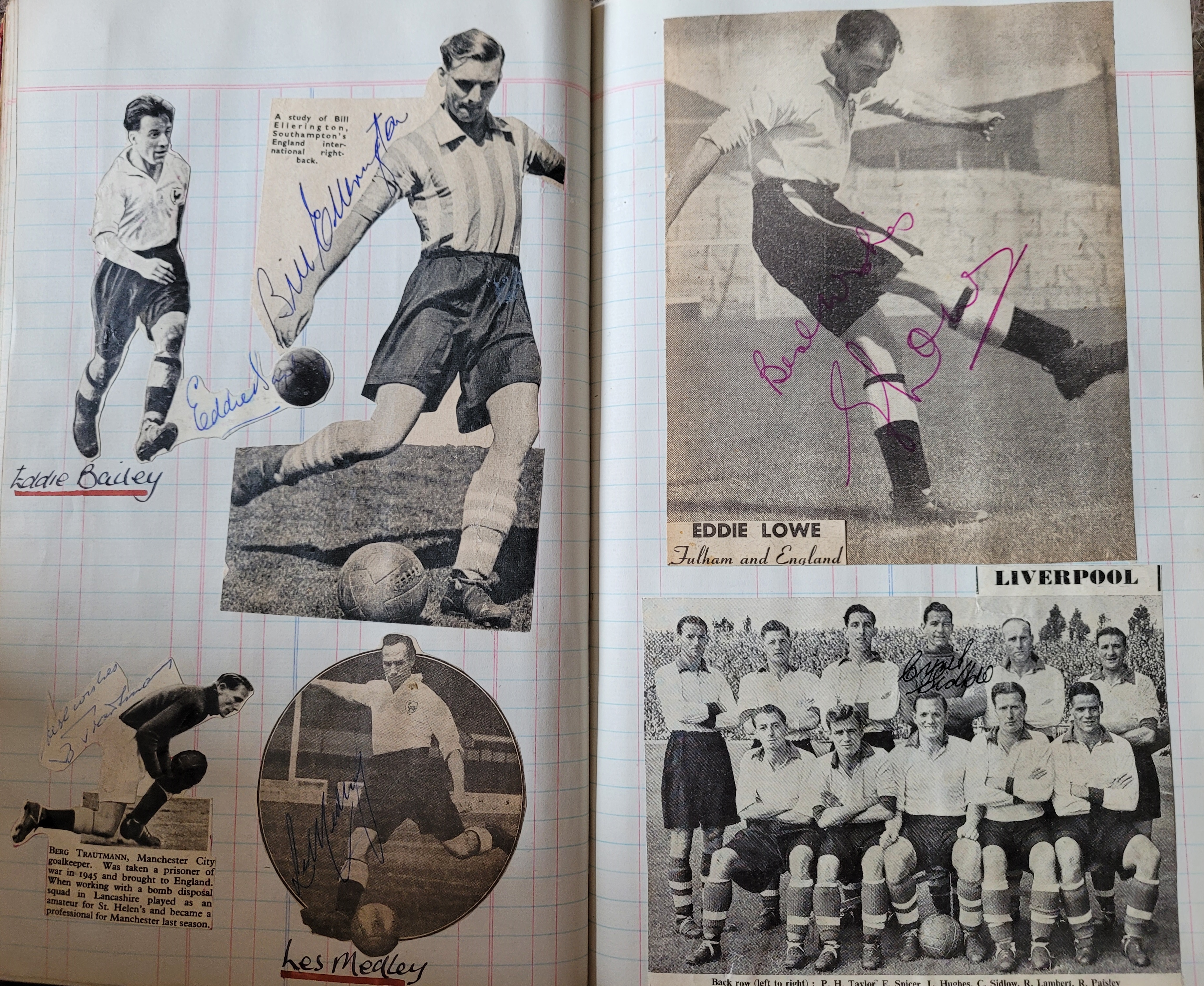 BOOK CONTAINING OVER 1,300 AUTOGRAPHED PICTURES INC' 4 OF MANCHESTER UNITED'S DUNCAN EDWARDS - Image 30 of 160