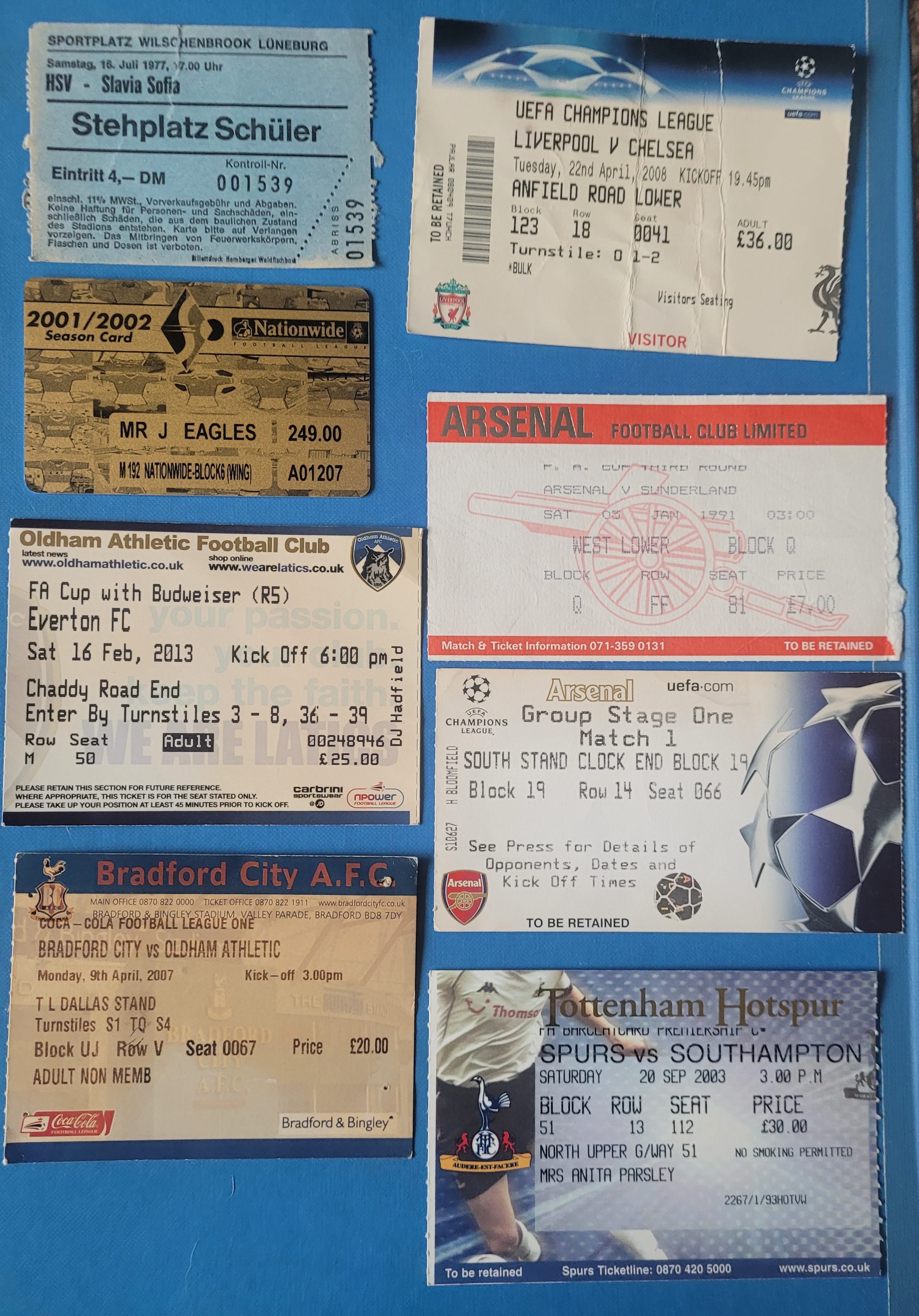 COLLECTION OF FOOTBALL TICKETS X 122 - Image 5 of 9