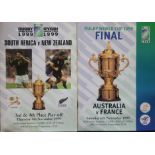 RUGBY UNION 1999 FINAL & 3RD / 4TH PLACE PLAY OFF PROGRAMMES