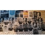 WEST HAM 1923 FA CUP FINAL REPLICA PROGRAMME, POSTCARD & 27 REPRINTED PHOTOS OF 1920'S PLAYERS