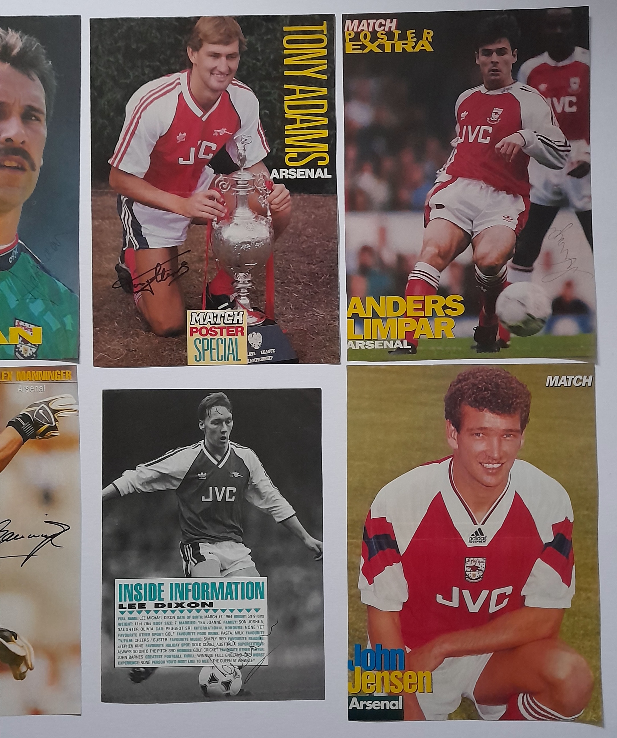 ARSENAL AUTOGRAPHED MAGAZINE PICTURES X 10 - Image 4 of 4