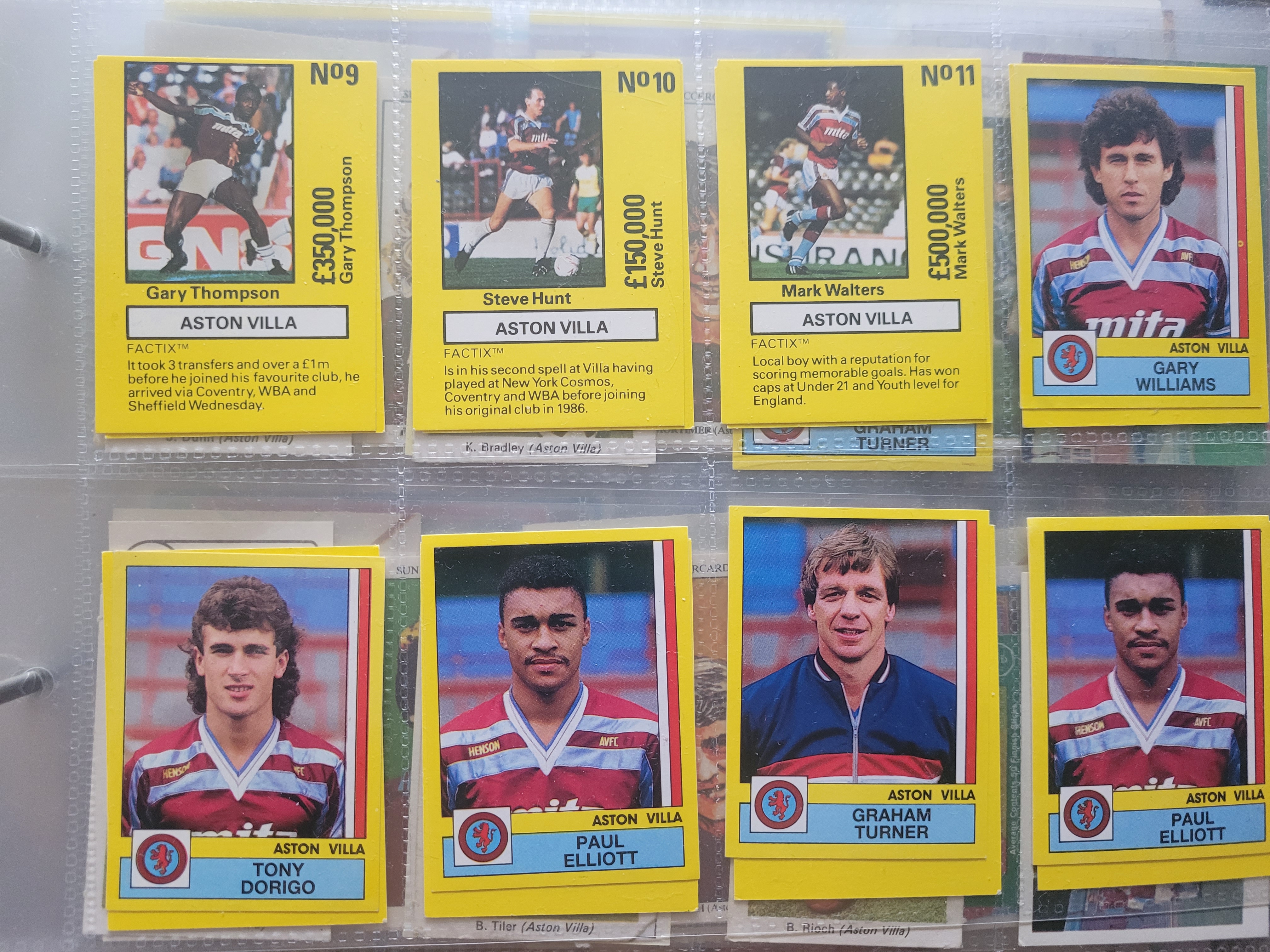 COLLECTION OF ASTON VILLA CIGARETTE &TRADE CARDS / STICKERS X 185 - Image 3 of 10