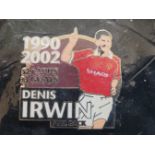 MANCHESTER UNITED LARGE DENIS IRWIN BADGE