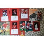 MANCHESTER UNITED ORIGINAL AUTOGRAPHS X 10