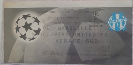 1999-2000 MARSEILLE V MANCHESTER UNITED CHAMPIONS LEAGUE TICKET