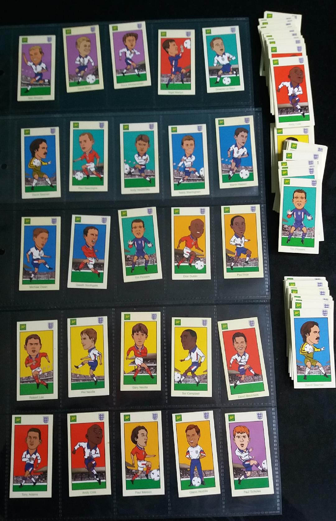 ENGLAND 1998 WORLD CUP CARDS X 5 SETS