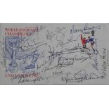 ENGLAND 1966 WORLD CUP WINNERS AUTOGRAPHED POSTAL COVER