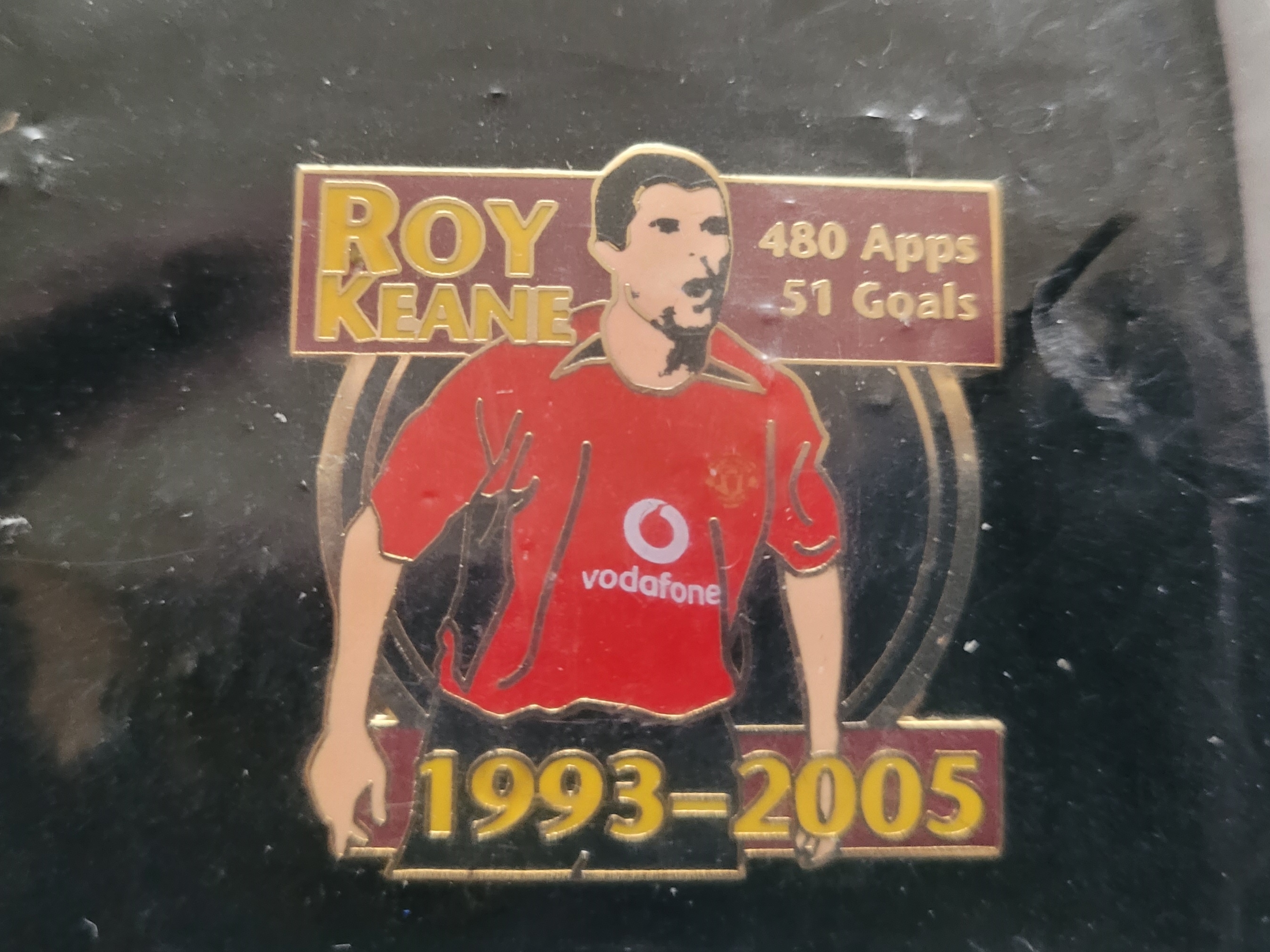 MANCHESTER UNITED LARGE ROY KEANE BADGE