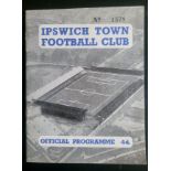 1959-60 IPSWICH TOWN V ARSENAL FRIENDLY