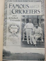 1894 & 1895 BOUND VOLUME OF FAMOUS CRICKETERS & CRICKET GROUNDS
