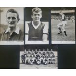 ARSENAL ORIGINAL EARLY 1960'S POSTCARDS X 4