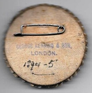 ASTON VILLA 1895 FA CUP FINAL ROSETTE / BADGE - Image 2 of 2