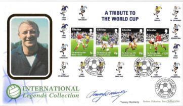 1998 WORLD CUP POSTAL COVER AUTOGRAPHED BY TOMMY DOCHERTY