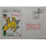 1973 SPORTING PORTUGAL V SUNDERLAND ECWC POSTAL COVER