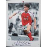 ARSENAL ANDERS LIMPAR LIMITED EDITION LARGE AUTOGRAPHED PHOTO