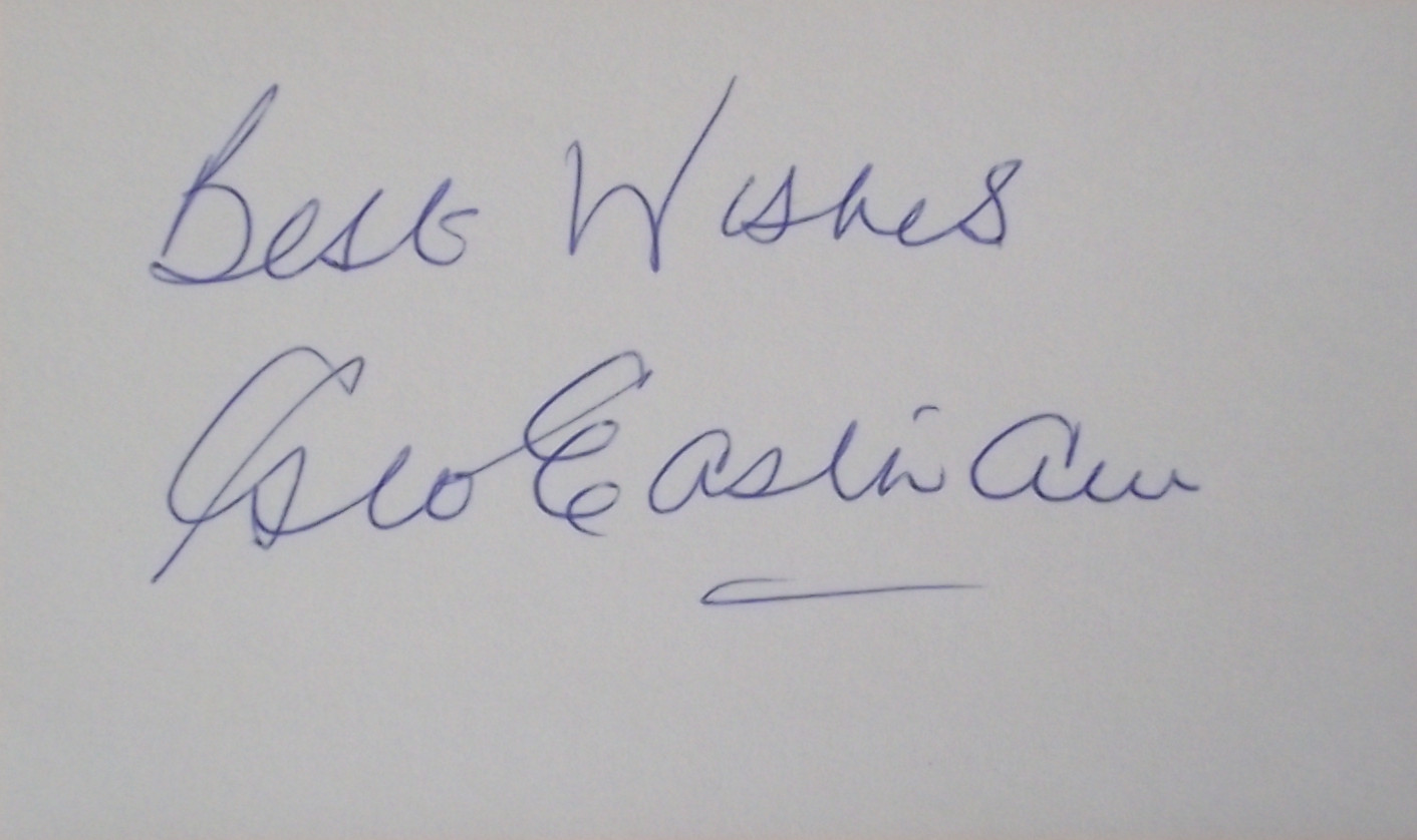 1966 WORLD CUP SQUAD MEMBER GEORGE EASTHAM AUTOGRAPH