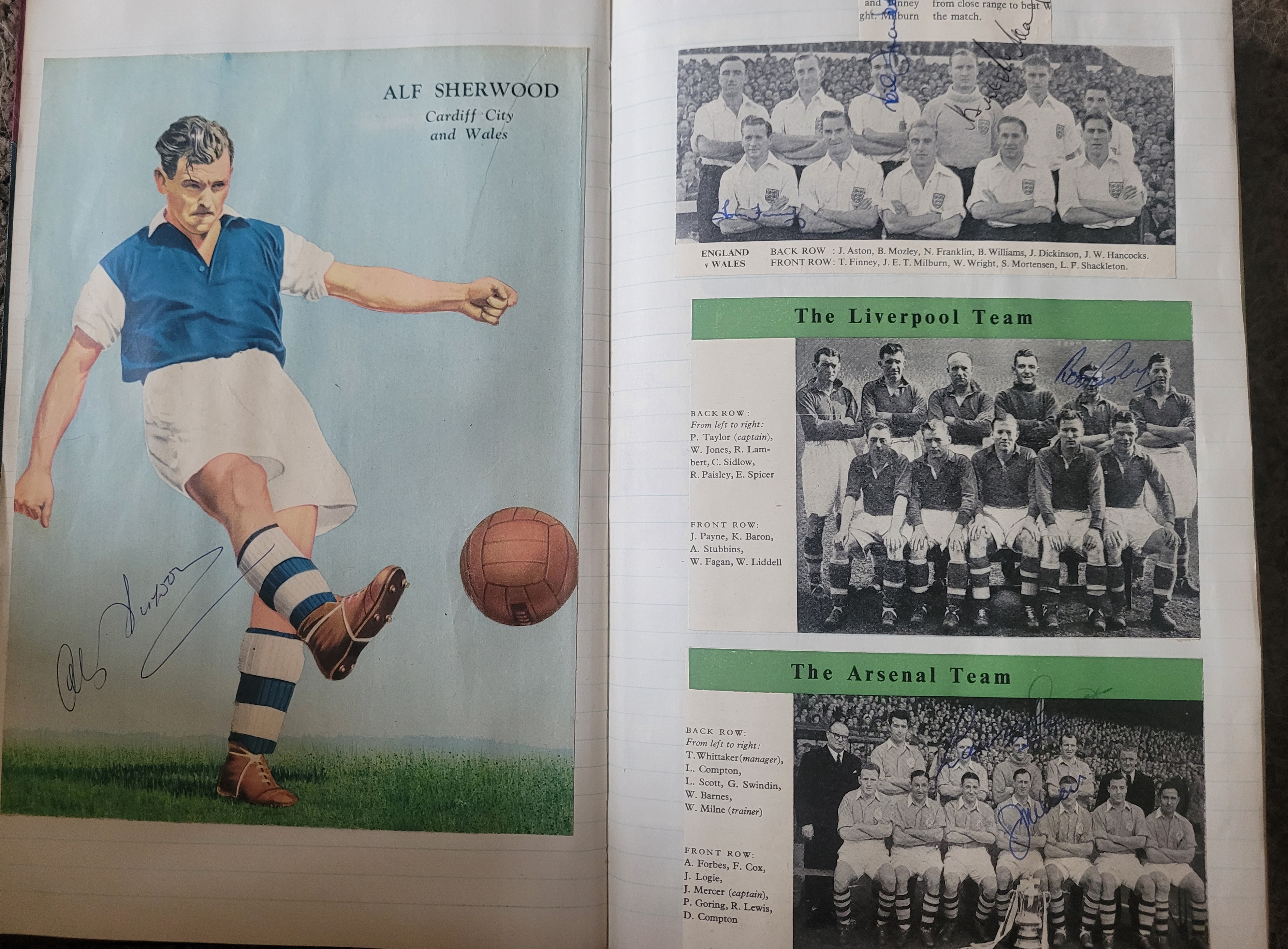 BOOK CONTAINING OVER 1,300 AUTOGRAPHED PICTURES INC' 4 OF MANCHESTER UNITED'S DUNCAN EDWARDS - Image 13 of 160