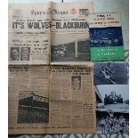 1960 WOLVERHAMPTON WANDERERS V BLACKBURN ROVERS 1960 FA CUP FINAL PROGRAMME, NEWSPAPER & PHOTOS