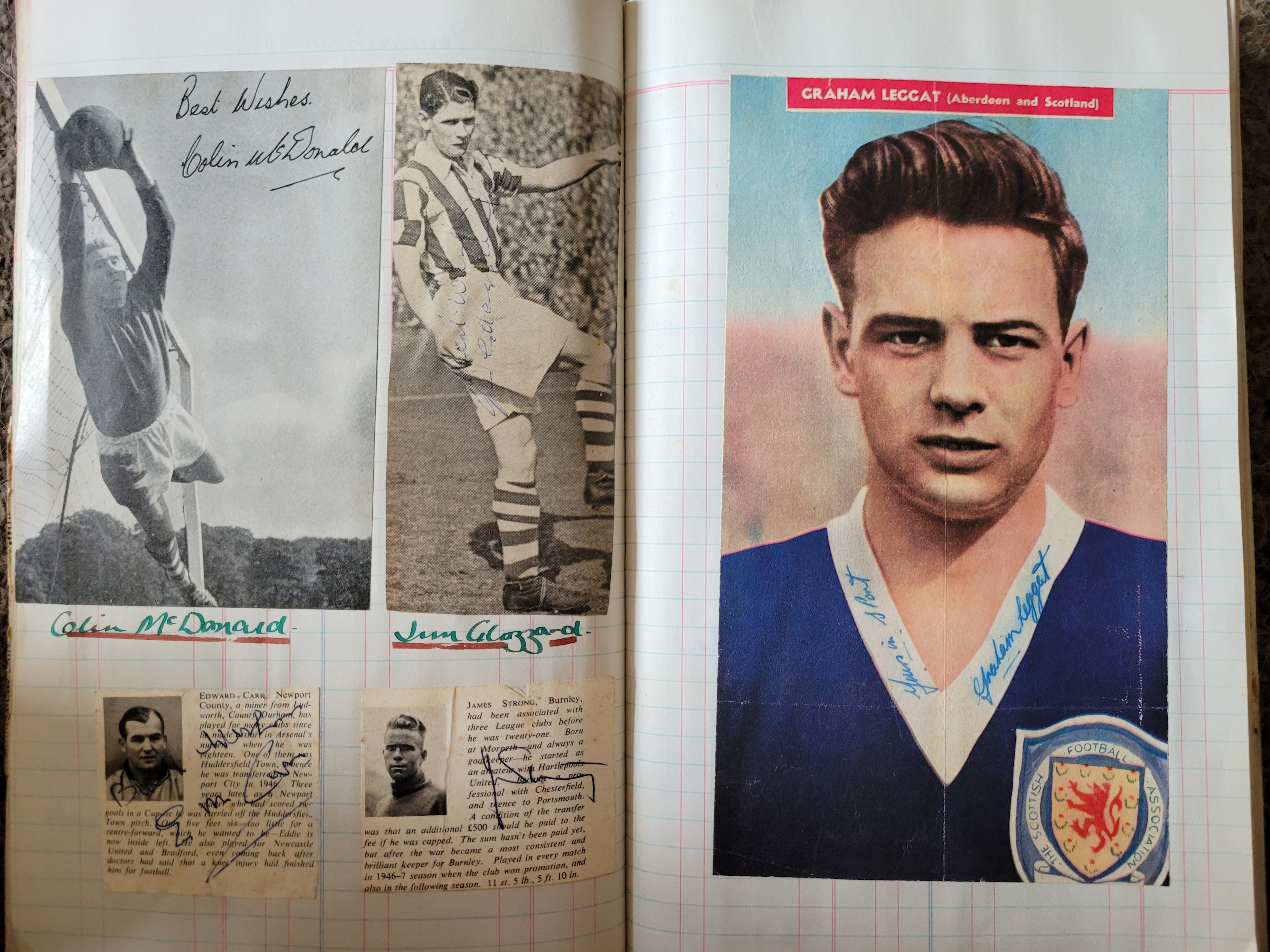 BOOK CONTAINING OVER 1,300 AUTOGRAPHED PICTURES INC' 4 OF MANCHESTER UNITED'S DUNCAN EDWARDS - Image 64 of 160