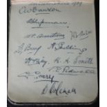 1929 LEICESTERSHIRE CRICKET AUTOGRAPH PAGE
