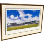 CRICKET LIMITED EDITION JACK RUSSELL FRAMED & MULTI AUTOGRAPHED PRINT