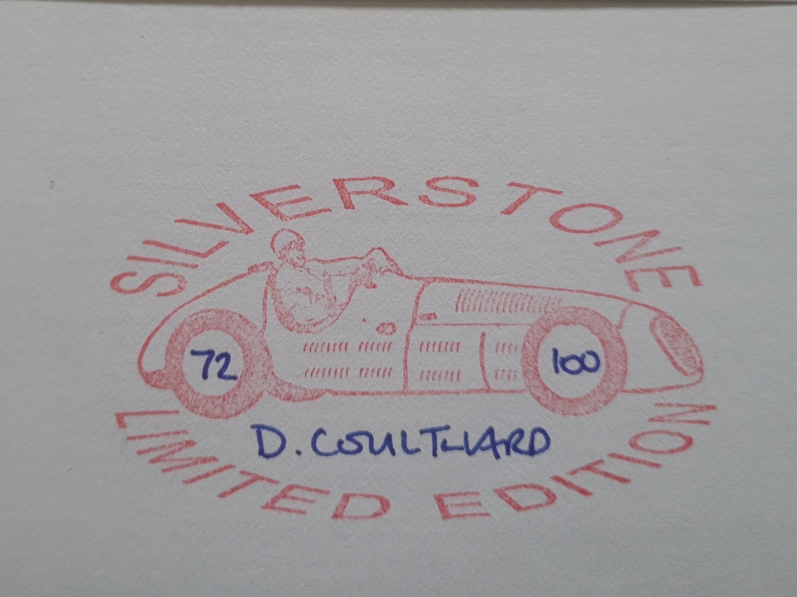 2002 SLVERSTONE MOTOR RACING LTD EDITION POSTAL COVER AUTOGRAPHED BY DAVID COULTHARD - Image 2 of 2