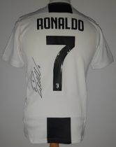 JUVENTUS 2018-19 HOME SHIRT AUTOGRAPHED BY CRISTIANO RONALDO