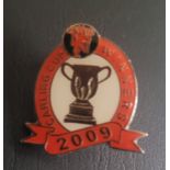 MANCHESTER UNITED 2009 LEAGUE CUP WINNERS BADGE