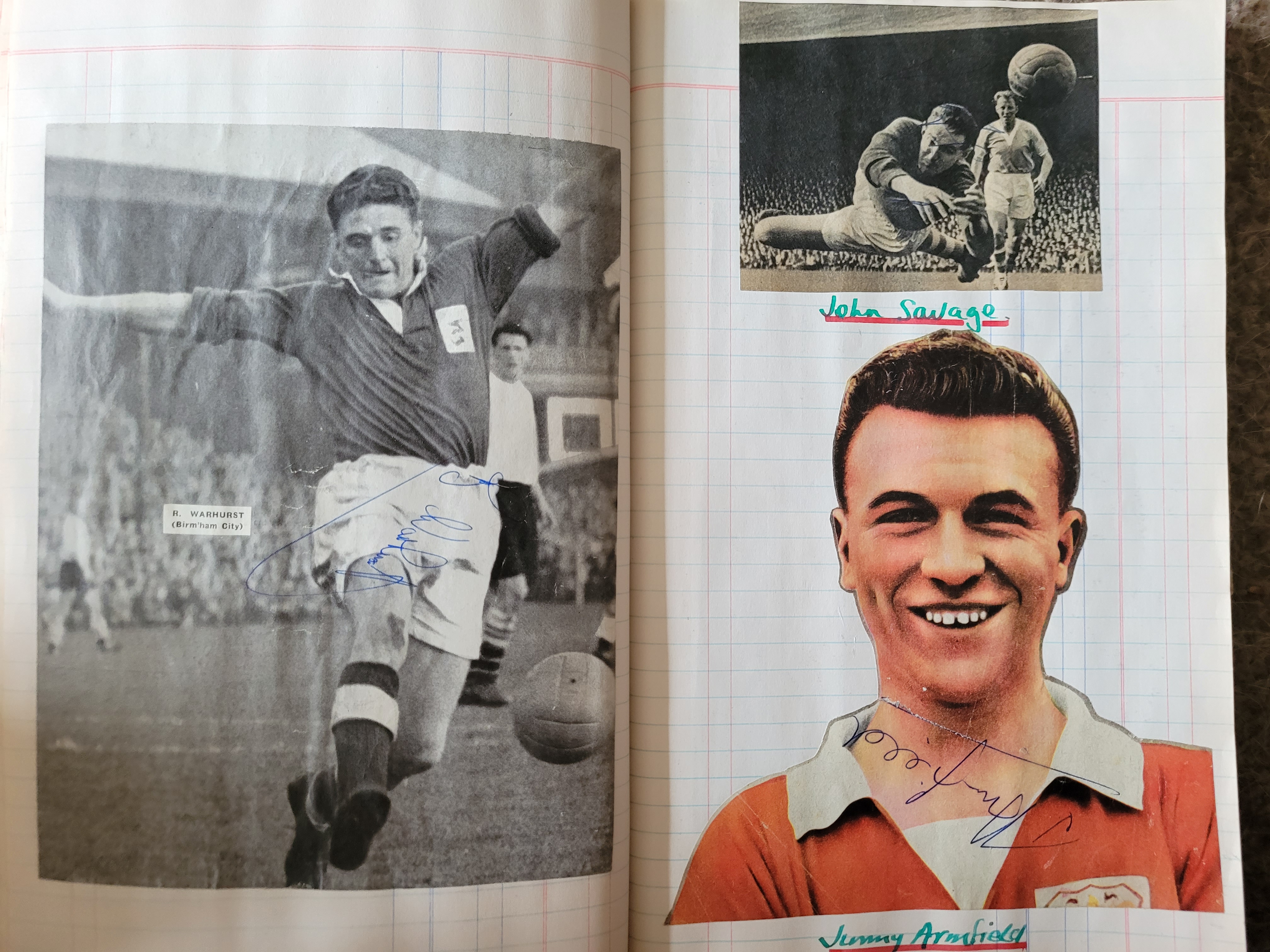 BOOK CONTAINING OVER 1,300 AUTOGRAPHED PICTURES INC' 4 OF MANCHESTER UNITED'S DUNCAN EDWARDS - Image 116 of 160