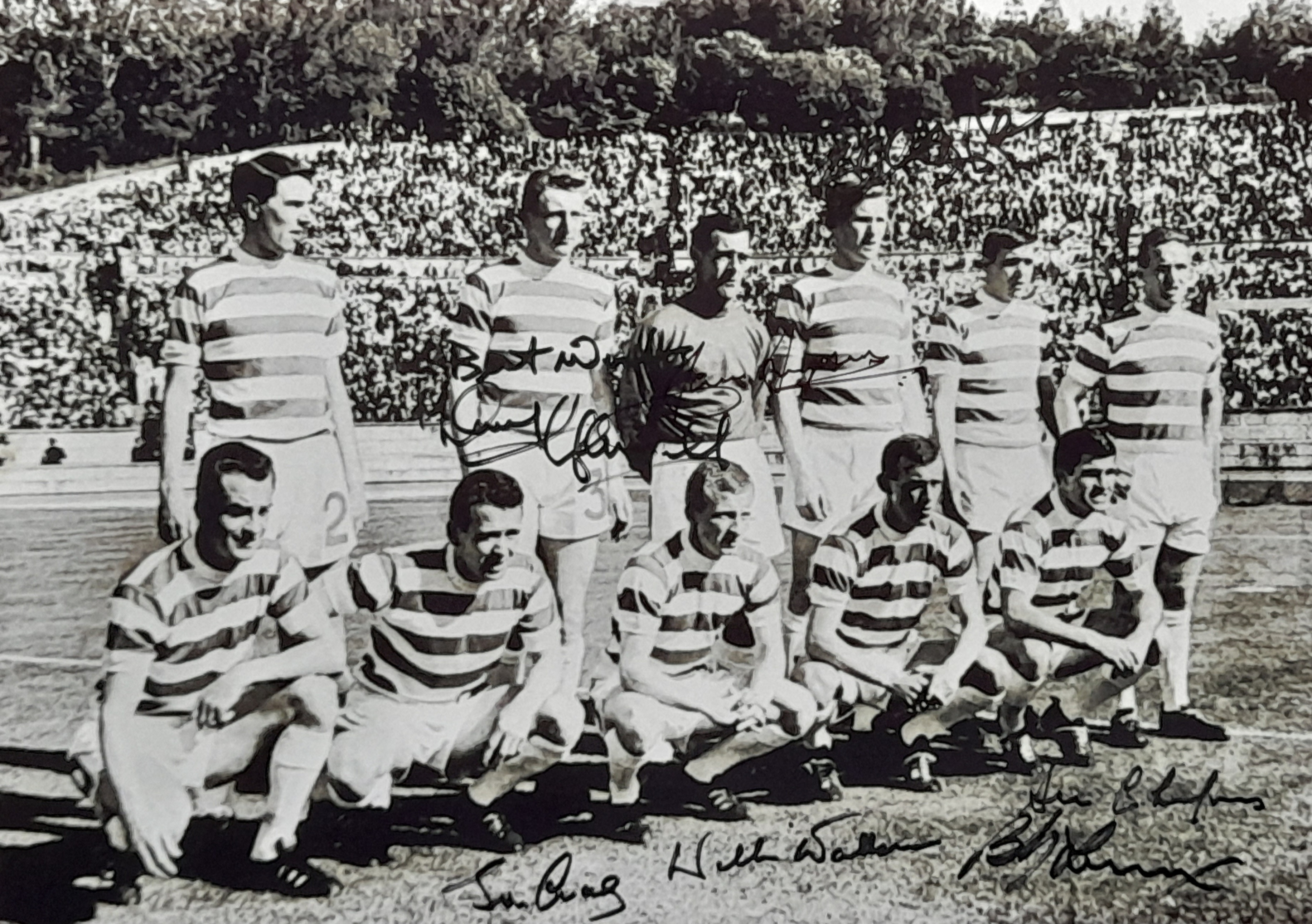 CELTIC 1967 LISBON LIONS AUTOGRAPHED PHOTO