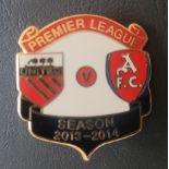 2013-14 PREMIER LGE MANCHESTER UNITED V ARSENAL BADGE