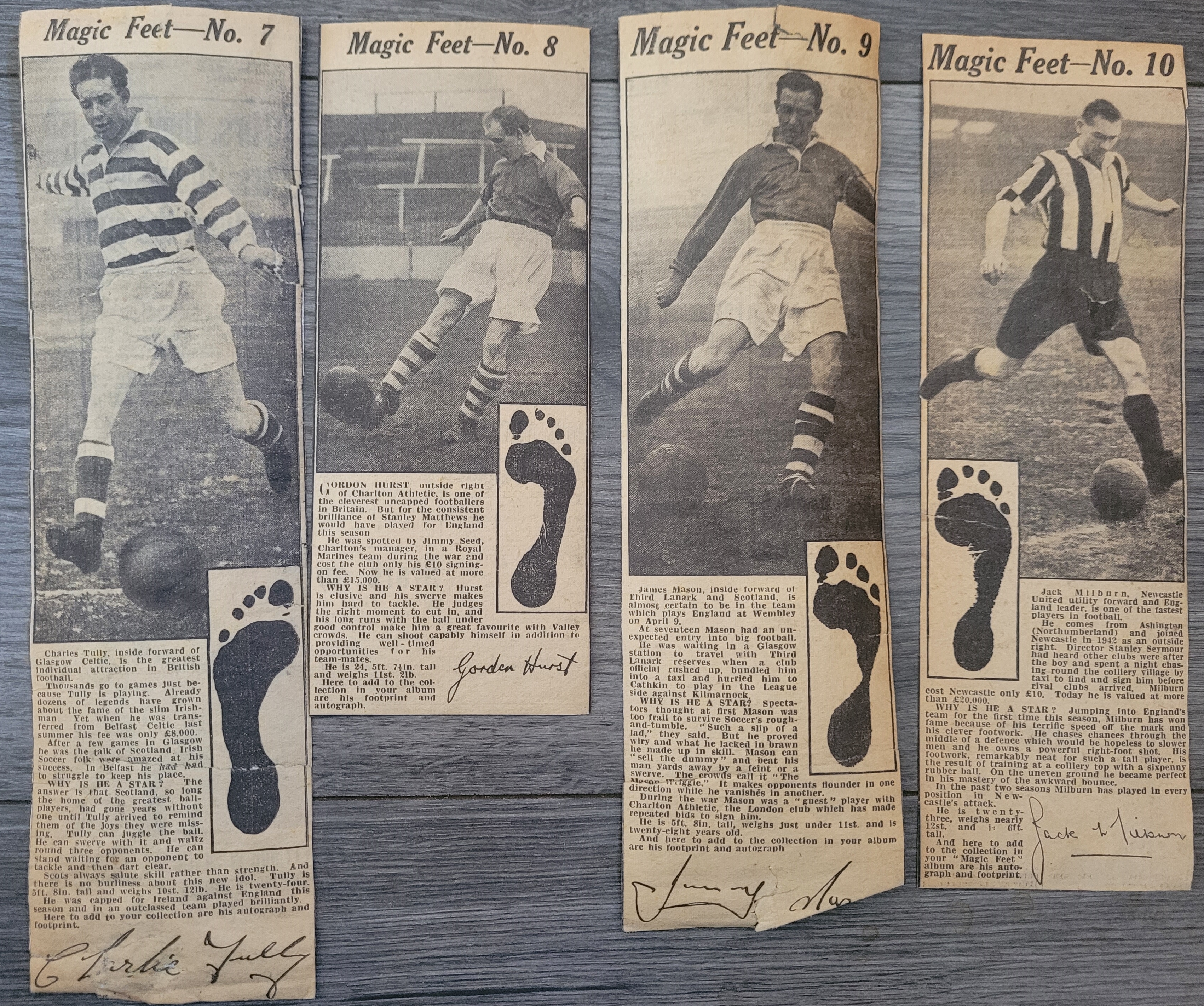 VINTAGE UNUSED FOOTBALL SCRAPBOOK & LOOSE CUTTINGS - Image 6 of 7