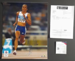 2004 OLYMPICS KELLY HOLMES OFFICIAL AUTOGRAPHED PHOTO