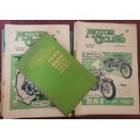 VINTAGE MOTOR CYCLING MAGAZINES X 18 & 1 YEAR BOOK