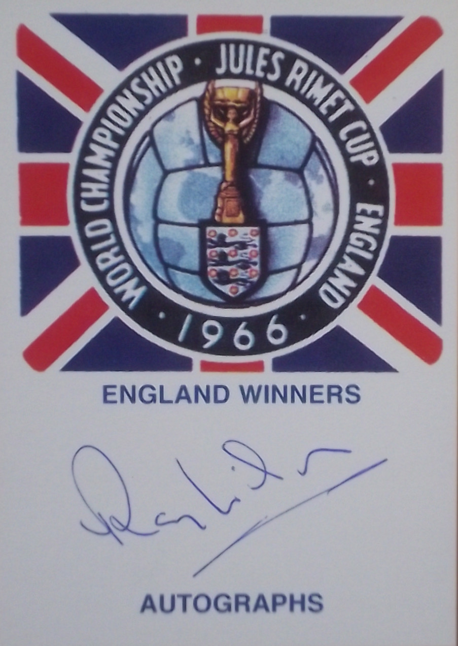RAY WILSON AUTOGRAPHED 1966 JULES RIMET TROPHY CARD