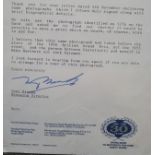 MOTOR RACING TONY BROOKS ORIGINAL SIGNED LETTER