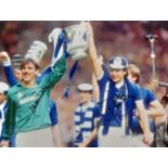 EVERTON 1982 FA CUP WIN NEVILLE SOUTHALL & GRAEME SHARP LARGE AUTOGRAPHED PHOTO