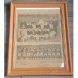 1912 FA CUP FINAL BARNSLEY V WEST BROMWICH ALBION FRAMED NEWSPAPER SUPPLEMENT