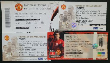 MANCHESTER UNITED FA YOUTH CUP MATCH TICKETS